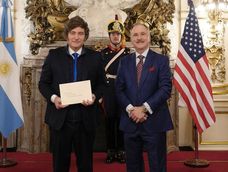 Javier Milei recibió a Peter Lamelas en Casa Rosada&nbsp;
