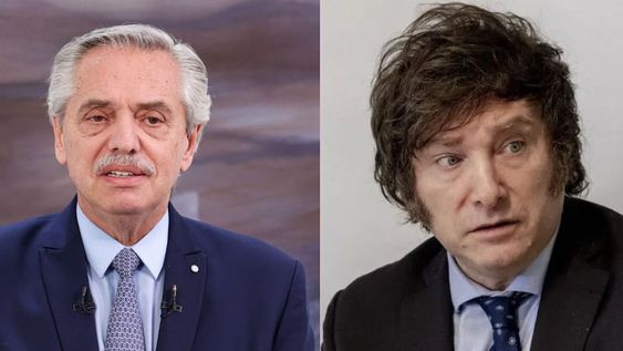 Alberto Fernández y Javier Milei