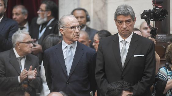El presidente y el vice de la Corte, Horacio Rosatti y Carlos Rosenkrantz, en la última Asamblea Legislativa (Foto: Federico López Claro)