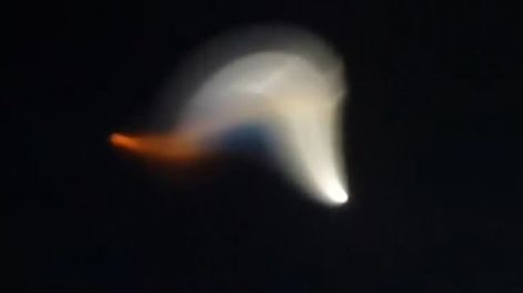 Una misteriosa luz encendió el cielo de China
