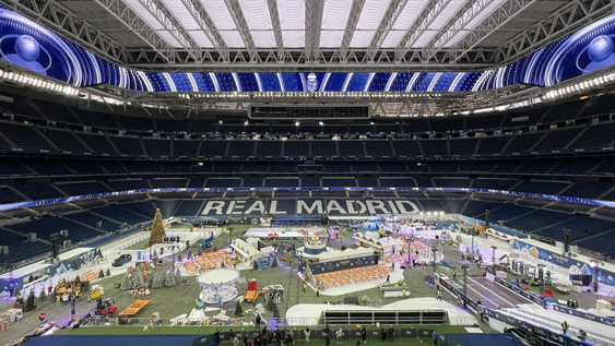 real madrid y un particular evento de navidad en el santiago bernabeu