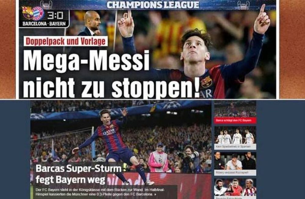 La prensa del mundo rendida a los pies de Messi