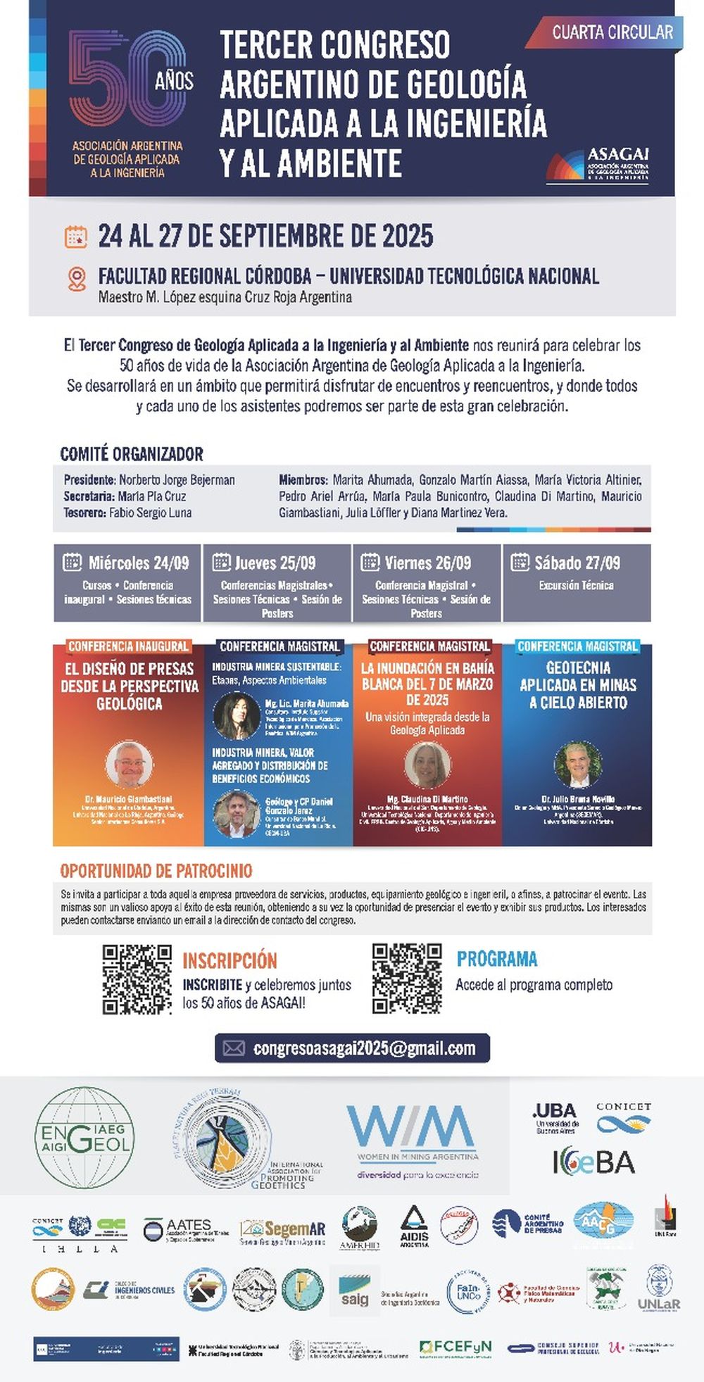 Córdoba será sede del Congreso Nacional de Geología Aplicada en 2025 Córdoba será sede del Congreso Nacional de Geología Aplicada en 2025