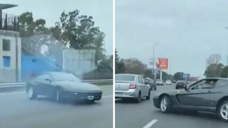 Los Andes | La maniobra imprudente de un Ferrari en plena avenida Lugones