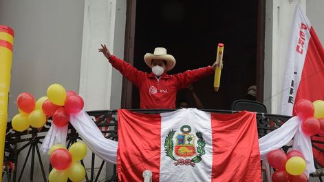 Pedro Castillo, candidato presidencial en Perú. / Archivo