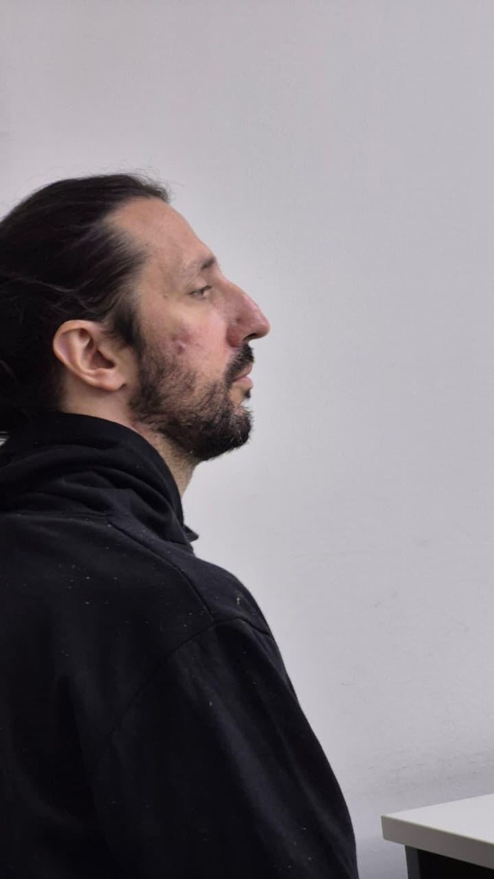 Así escuchaba Pablo Laurta cómo le dictaban la prisión preventiva por 120 días.