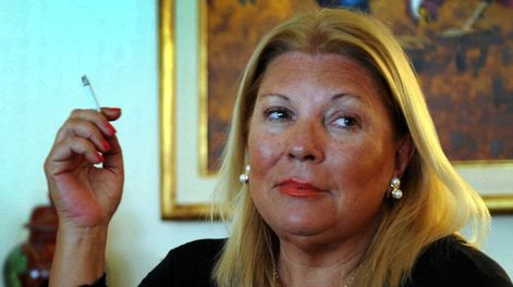 La líder de la Coalición Cívica, Elisa Carrió.
