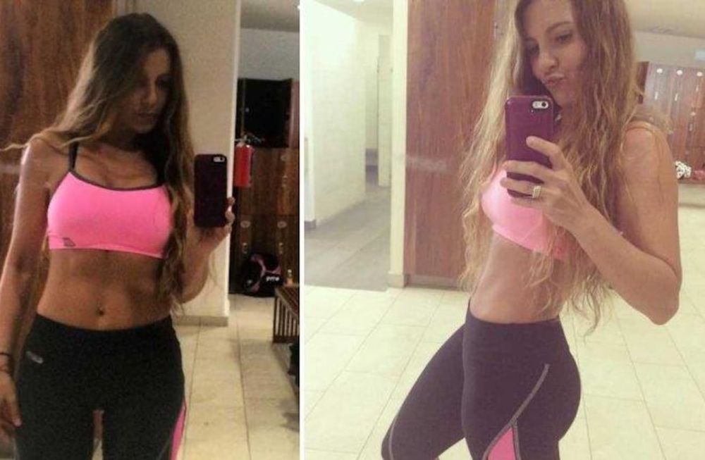 Mónica Ayos calentó las redes desde el gym