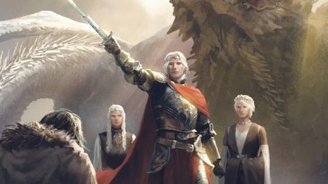 Ilustración de Aegon I Targaryen, protagonista de la próxima película: La Conquista de Aegon