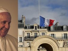 Papa Francisco: polémica en Francia por las banderas a media asta