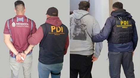 Dos de los cuatro detenidos. Gentileza Ministerio de Seguridad y Justicia.&nbsp;