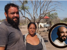 La propuesta a Abel Pintos de los desalojados por usurpar tierras en Mendoza: Necesutamos juntarnos con él. Foto: Los Andes / Gentileza Radio Tierra Campesina.