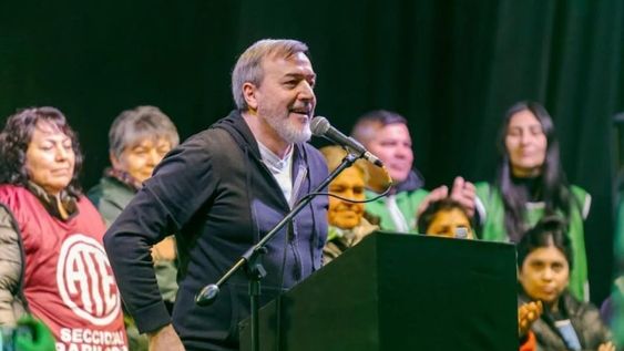 Rodolfo Aguiar,  secretario general nacional de la Asociación Trabajadores del Estado (ATE).