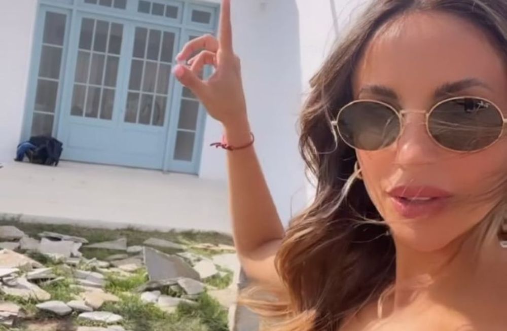 Lourdes Sánchez mostró todos los avances de la casa que construye en Corrientes.