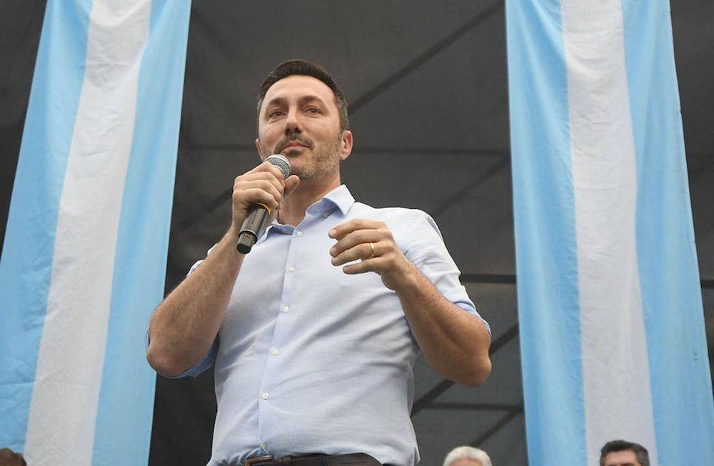 Cierre de campaña de Patricia Bullrich candidata a Presidenta de la nación y Luis Petri candidato a Vicepresidente, el acto se realizó en el parque O´Higgins de Ciudad en donde asistieron dirigentes, candidatos y militantesLuis Petri candidato a Vicepresidente de la Nación Foto: José Gutierrez / Los Andes