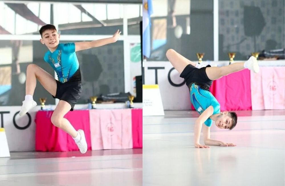 Un mendocino de 12 años competirá en el mundial de gimnasia aeróbica en Portugal