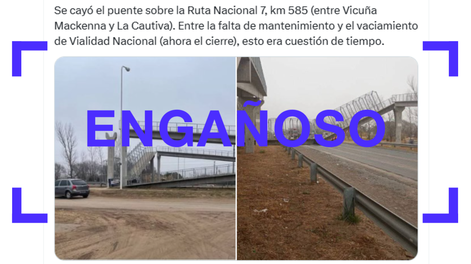 El puente derrumbado en Córdoba colapsó tras el choque de un camión, no por falta de mantenimiento