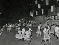 Una de las antiguas Fiestas de la Vendimia.