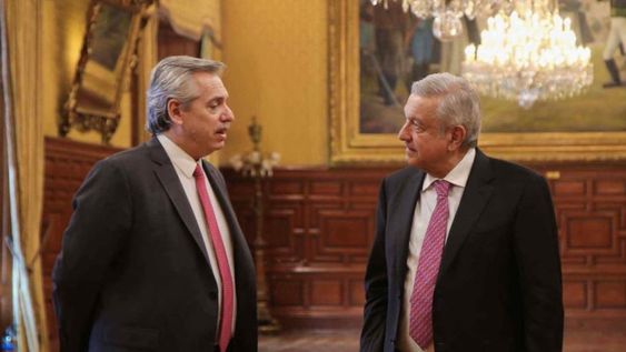 Coincidencias. Fernández dijo que encontró en López Obrador muchas coincidencias con su manera de entender la realidad latinoamericana. (Prensa Frente de Todos)