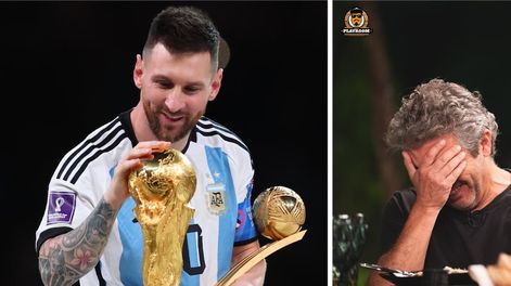 Sin saber que acababa de defenderlo, Messi auxilió a Darín en una noche de invierno en Barcelona.
