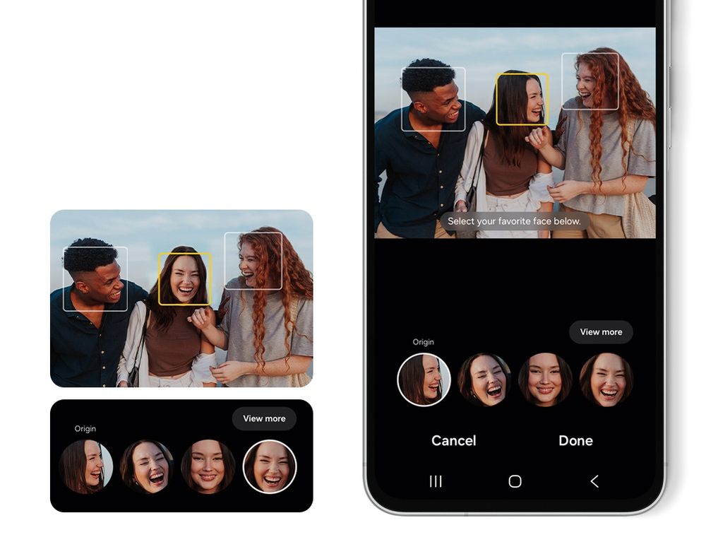 Función Best Face en Samsung Galaxy A56 5G