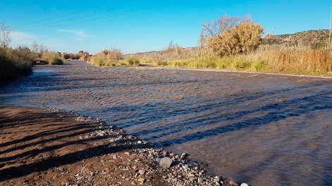 Río Mendoza Maipú - Baños Lunlunta. Imagen ilustrativa de archivo.
