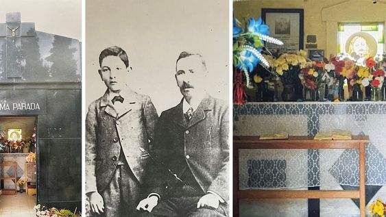 Recuero fue comisionado municipal de Rivadavia. Sus restos descansan en el mausoleo que le construyó un fiel en el cementerio local. | Fotos: gentileza