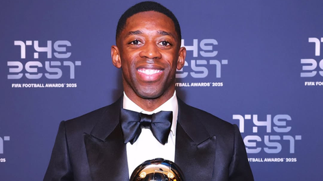 Ousmane Dembélé, ganador del The Best.