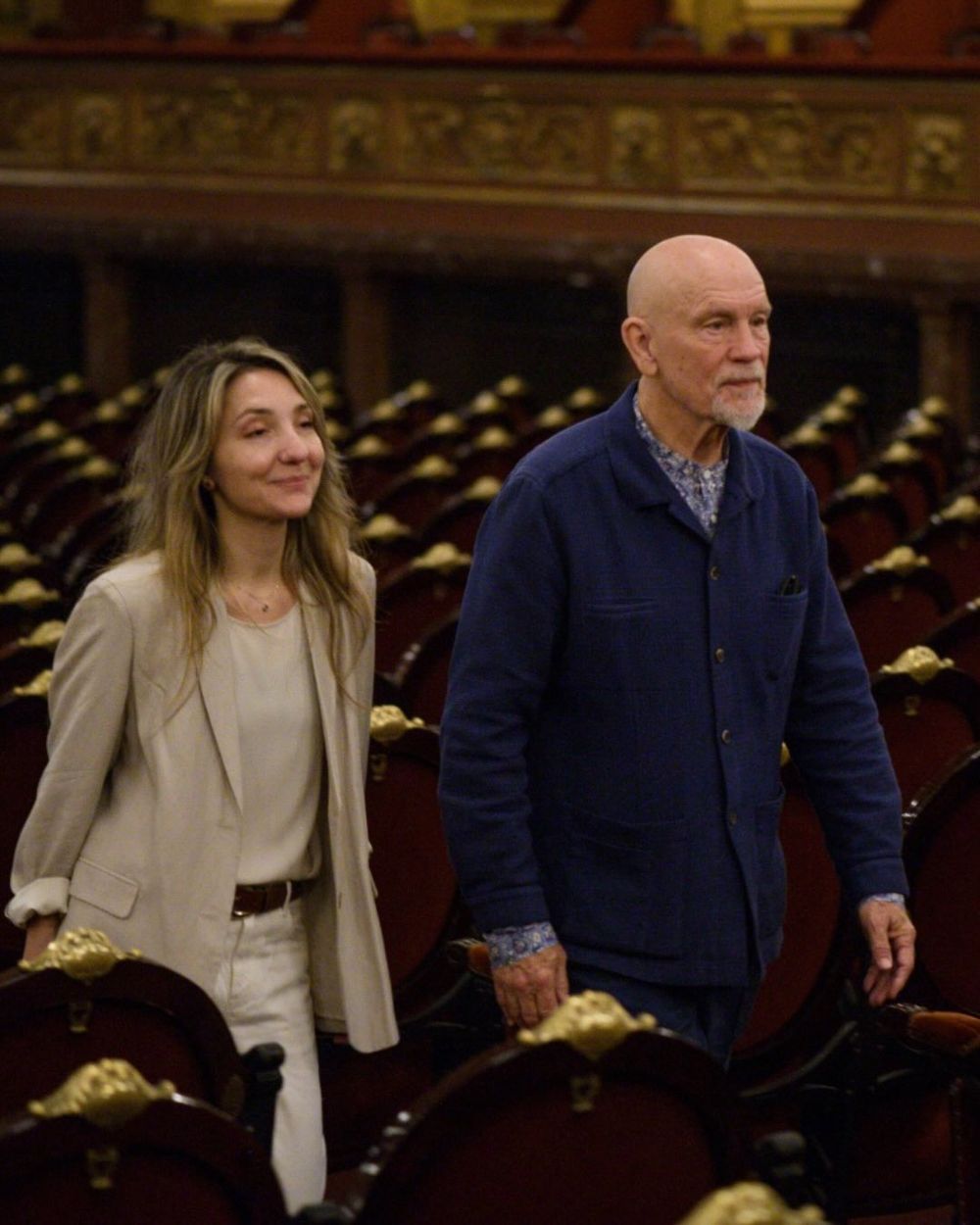 John Malkovich, actor estadounidense, en el Teatro Colón.