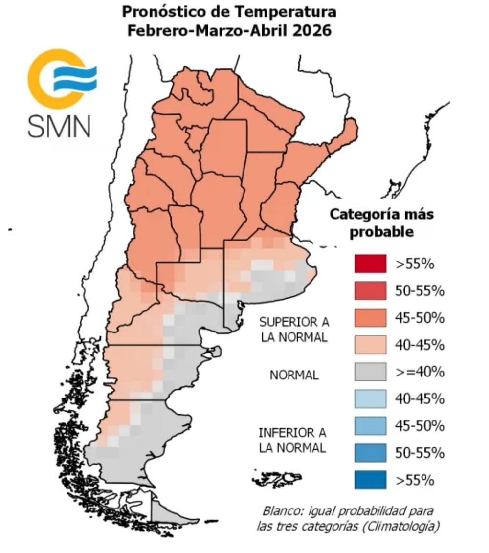 Otoño 2026, según anticipa el SMN