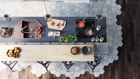 Sorprendentes texturas y materiales exclusivos para cocinas