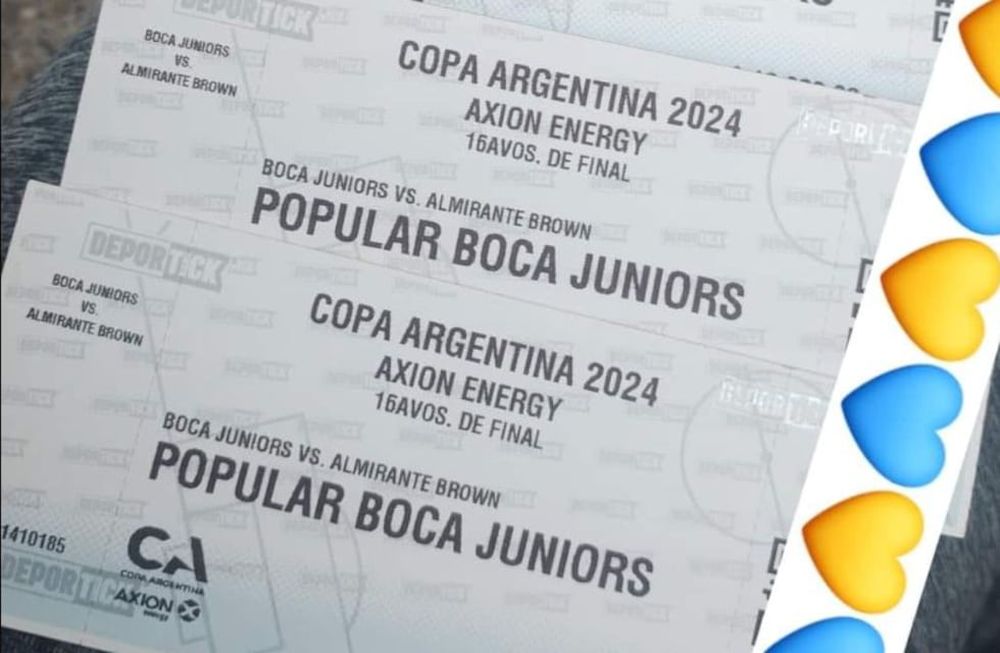 En las redes sociales revenden entradas para el partido de Boca por Copa Argentina.