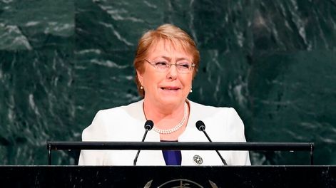 La Asamblea ratificó a Bachelet al frente de los DDHH de la ONU