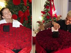 La China Suárez celebra su primer aniversario junto a Mauro Icardi y compartió una foto con un anillo que desató rumores de un posible casamiento.&nbsp;