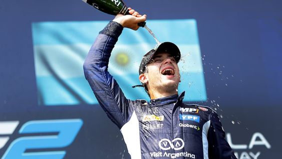 Franco Colapinto logró su primera victoria en la Fórmula 2 al imponerse en la carrera sprint en Imola. Con un final tremendo. (Prensa Williams)