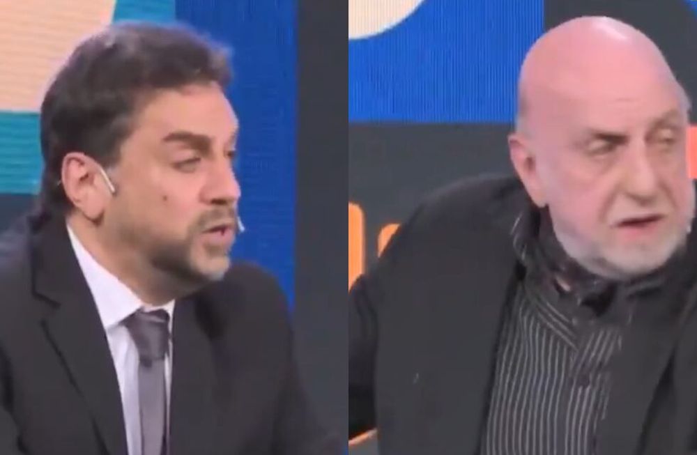 Se picó el Superclásico al aire: le dijeron “ridículo” a Pagani, insultó a otro periodista y casi terminan a las piñas. Foto: Captura video.