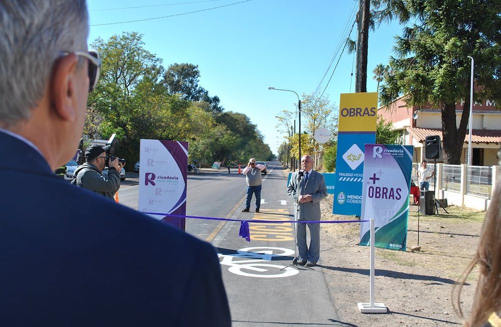 Inauguraron 17 kilómetros de ciclovía en Rivadavia