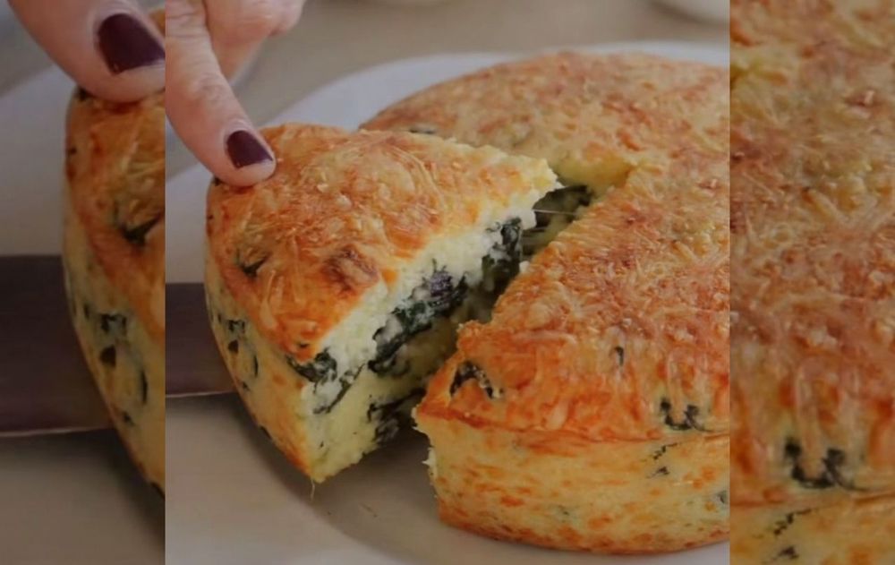budín de espinaca.