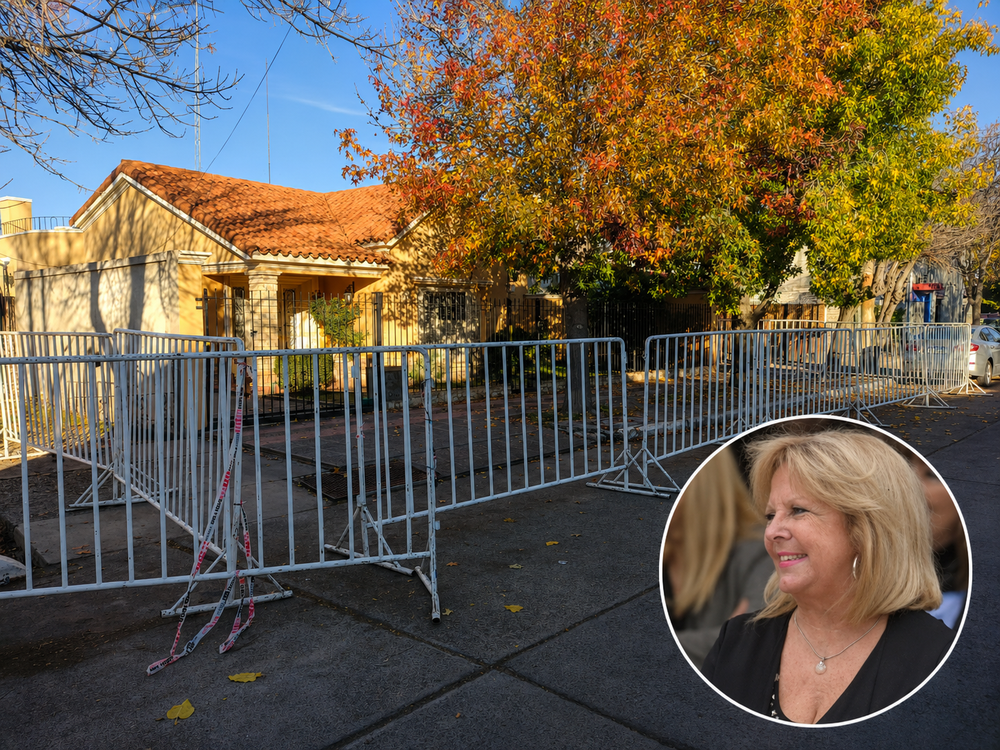 La casa de Margarita Gutiérrez de Demaldé, en donde fue asesinada la reconocida docente de Junín. (Enrique Pfaab - Los Andes)