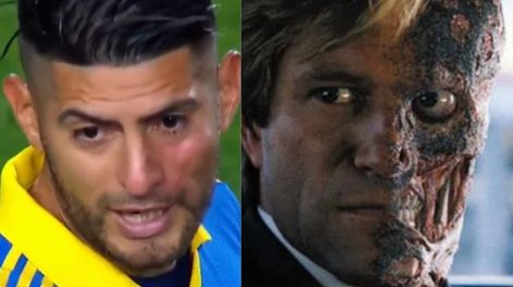 El rostro de Zambrano presentó visibles marcas tras su pelea con Benedetto