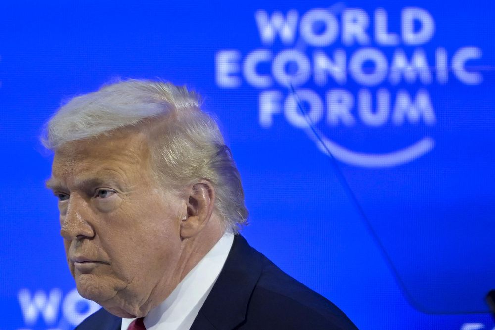 Trump en Davos. 