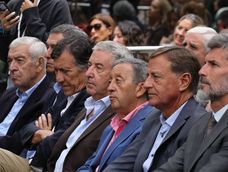 Dos exgobernadores opinaron a favor de la candidatura a gobernador de Ulpiano Suárez. Foto: Daniel Caballero. Dos exgobernadores opinaron a favor de la candidatura a gobernador de Ulpiano Suárez. Foto: Daniel Caballero.