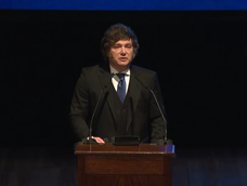 Javier Milei en el Palacio Libertad. Javier Milei en el Palacio Libertad.