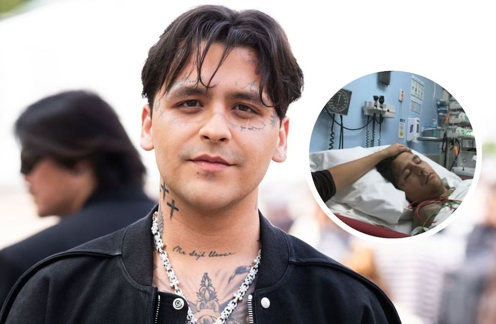 Internaron de urgencia Christian Nodal.