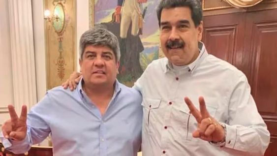 El dirigente de Camioneros mostró su apoyo a Nicolás Maduro.