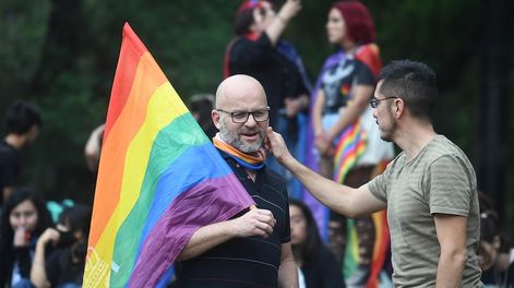 Marcha del orgullo LGBTIQ+ por calles del centro de la Ciudad de Mendoza | Archivo Mendoza