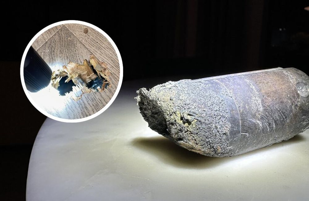 La NASA recogió un objeto en cooperación con el propietario (de la vivienda) y lo analizará lo antes posible en el Centro Espacial Kennedy de la NASA, en Florida, para establecer su origen, informó la agencia espacial en un comunicado a la AFP el martes.Foto: @Alejandro0tero / X, antes Twitter.