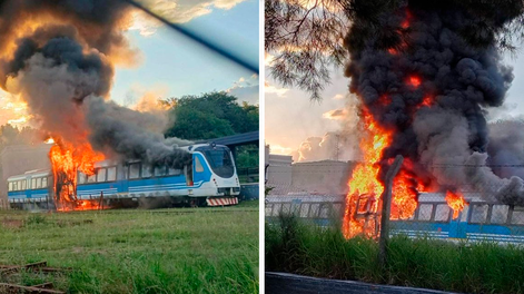 Se incendió un vagón del Tren de las Sierras durante un recorrido en Córdoba.