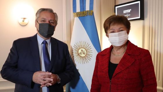 El Presidente mantuvo un encuentro con la titular del FMI. Desde el Gobierno aseguran que marcará una bisagra en la negociación por la deuda (Télam).