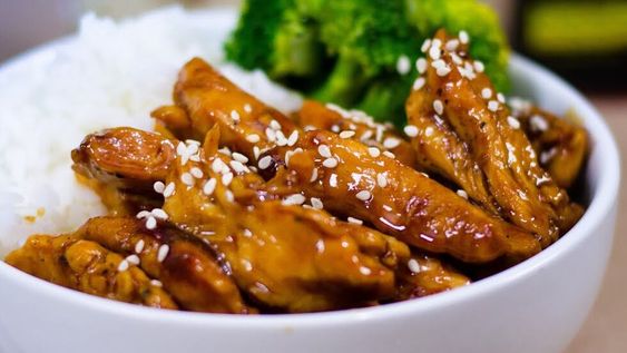 Riquísimo: Pollo con salsa teriyaki